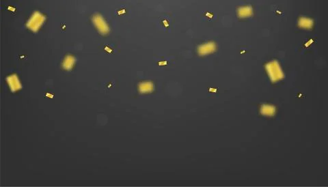 Golden confetti background Stock Illustration