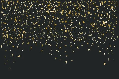 Golden confetti background Stock Illustration