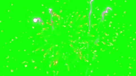 Golden confetti explosion on green screen background for celebration and party Stock Footage 345016871