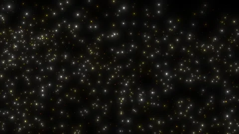 Golden Confetti Fall Down Like Snow Black Background Seamless. Gold Color 動画素材 285517308