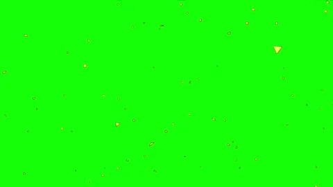 Golden Confetti Falling Down Against a Bright Green Screen Background for Stock Footage 339167440