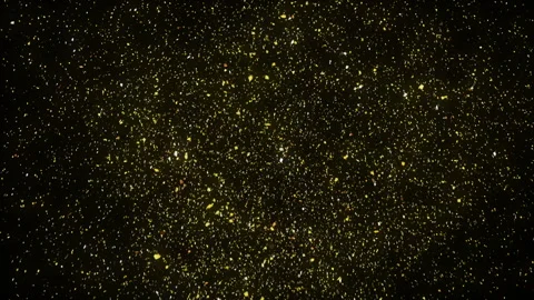 Golden confetti falling Stock Footage 115439828