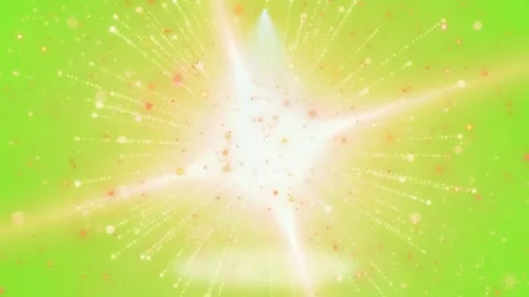 Golden confetti falling on green screen background with stage spotlight effect 库存影片 342896167