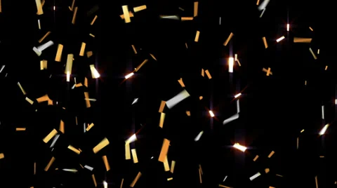 Golden Confetti  Stock Footage 39427450