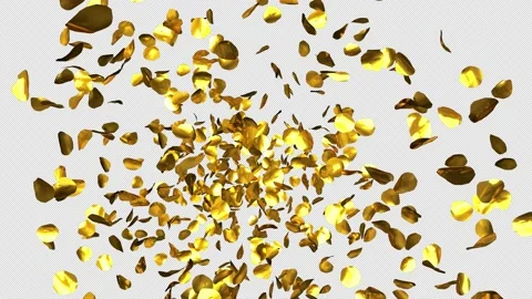 Golden Confetti Stock Footage 169194552