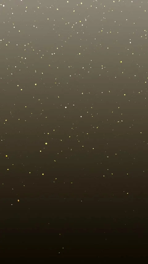Golden confetti looped falling down vertical background Video stock 337854473