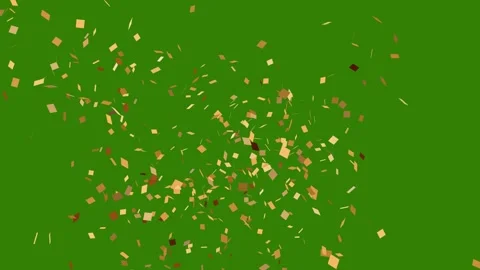 Golden confetti party poppers exploding from both sides Stock Footage 333830201