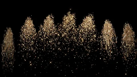 Golden Confetti v2 Stock Footage 103824804