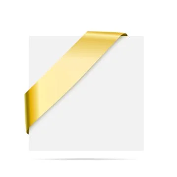 Golden Corner Ribbon - Vector Design Element for design Stock Illustration