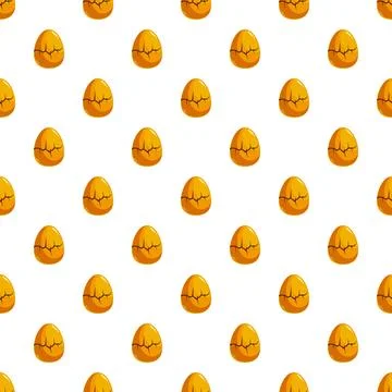 Golden cracked egg pattern hatching concept background 스톡 일러스트