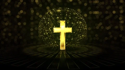 Golden Cross 3 Stock Footage 104891386