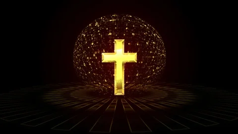 Golden Cross 4 Stock Footage 104891376
