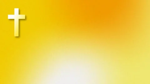 Golden Cross on a Gradient Background - A Symbol of Faith and Spirituality. Видео 339212056
