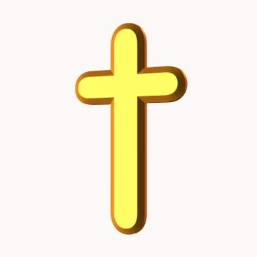 Golden cross Stock Illustration