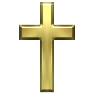 Golden Cross Stock Illustration