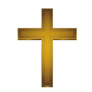 Golden cross Stock-Illustration