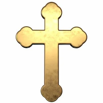 Golden Cross Stock Illustration
