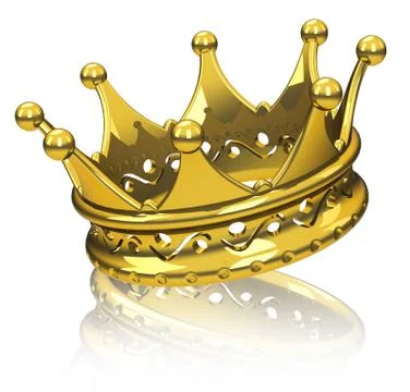 The golden crown Stock Illustration