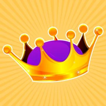 Golden crown Illustrazione stock
