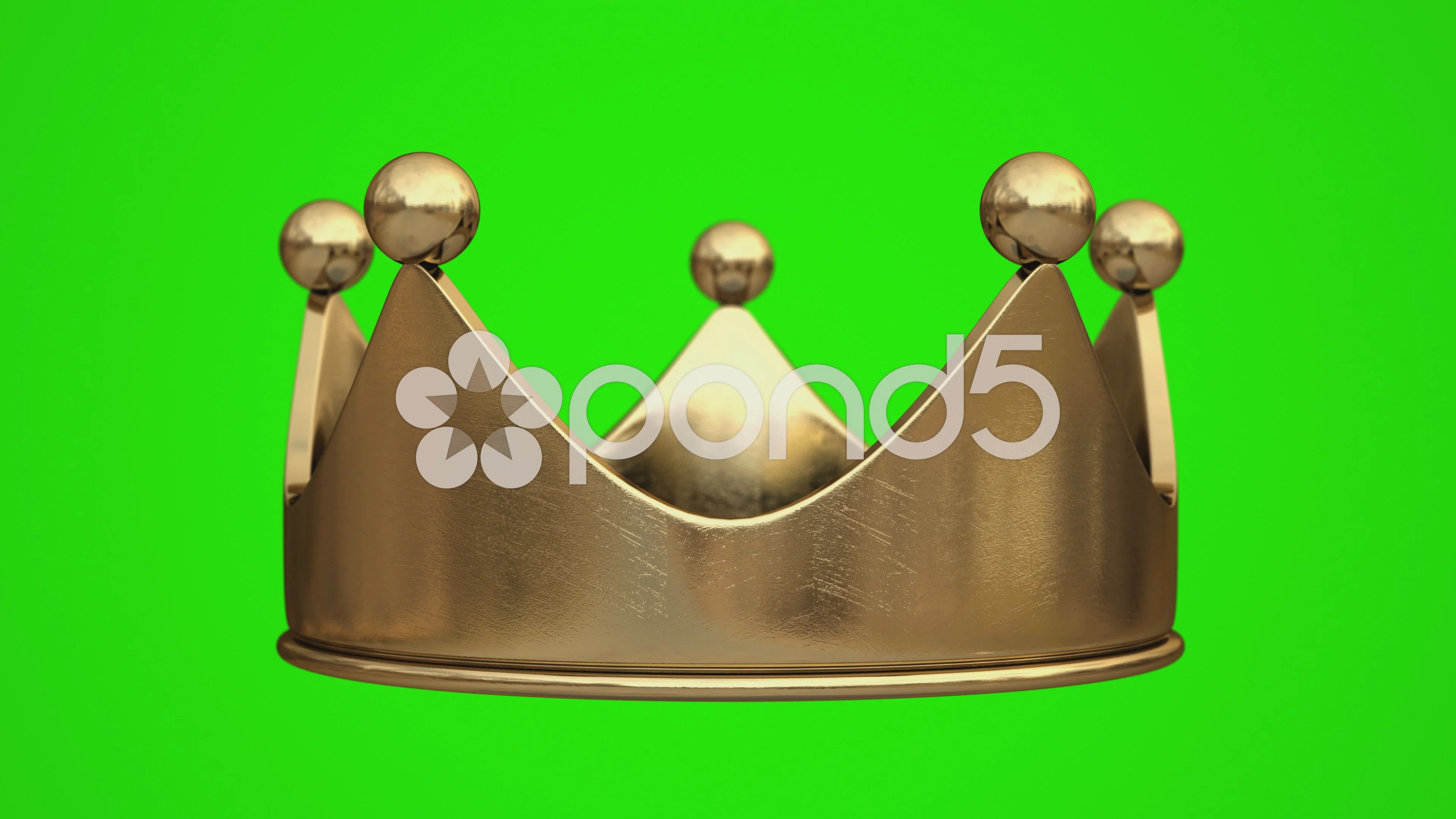 Green Gold Crown Background