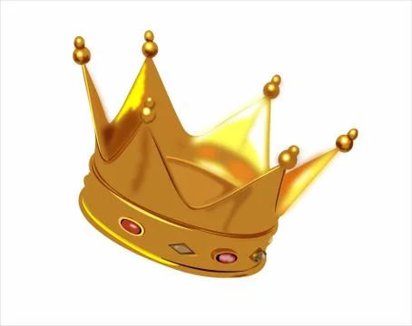 Golden crown view Stock Illustration