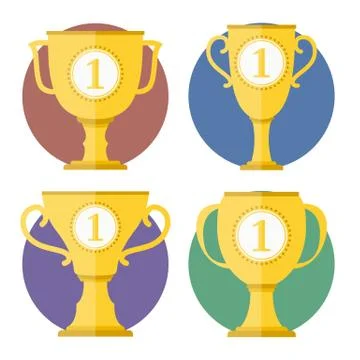 Golden Cups Stock Illustration