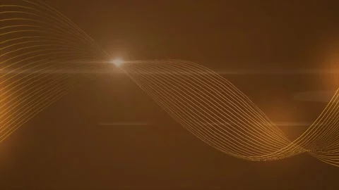 Golden curve wave line background looping motion graphics animation  4K. 動画素材 284086557