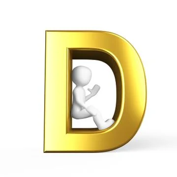 Golden d Stock Illustration