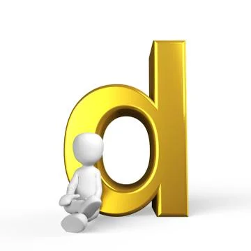 Golden d Stock Illustration