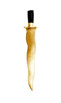 Golden dagger symbol Stock Photos