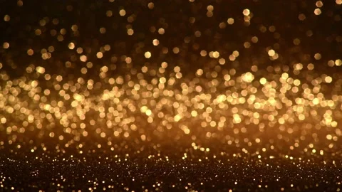 Golden dark glitter background with in focus and out of focus area Stock Footage 139071320