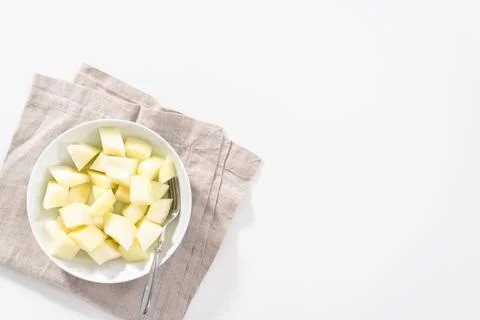 Golden dewlicious melon Stock Photos