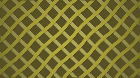 Golden Diagonal Lattice Mesh With Depth And Layered Shadows Stock Footage 328693590