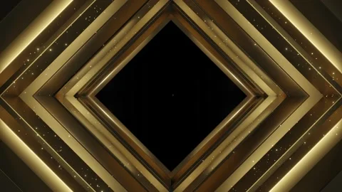 Golden Diamond Depth Stock Footage 264298503