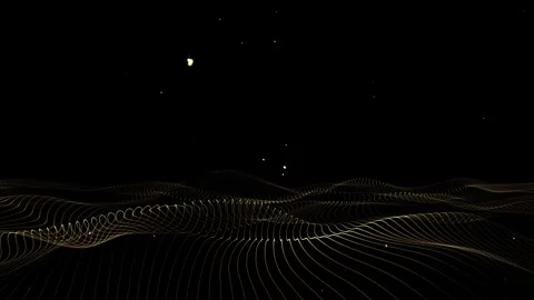 Golden Digital background Stock Footage 290019481