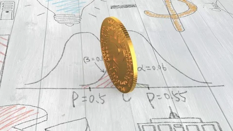 Golden digital coin of question mark rotating. 3D rendering. animation. Stock Footage 108220770