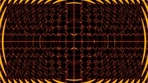 Golden digital wave grid abstract energy luxury tech loop background Stock-Footage 333937001