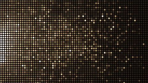 Golden disco lights background. Disco party glowing animation. VJ animation Stock Footage 240487601