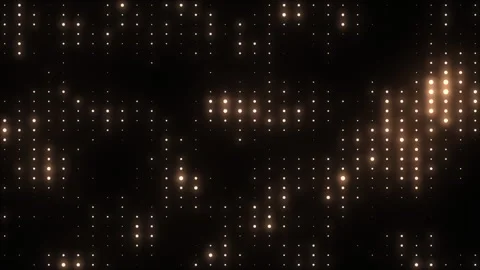 Golden disco lights background. Glowing disco party animation. VJ background. Video stock 275275575