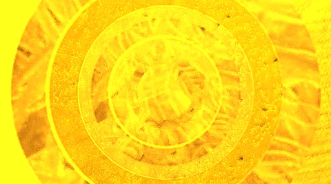 Golden Discs Background Stock Footage 60946473