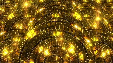 Golden Discs background Stockbeeldmateriaal 102430517