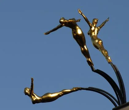 Golden Divers Stock Photos