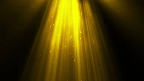 Golden Divine Light Rays With Particle Stock Footage 322033490