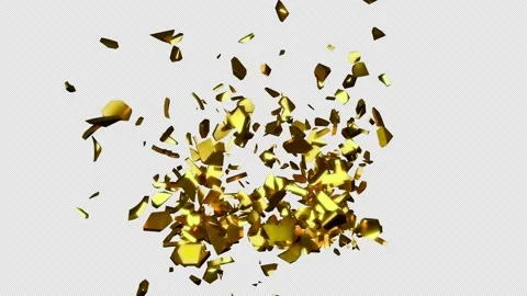 Golden Dollar Exploding Stock Footage 170207603
