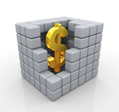 Golden dollar Stock Illustration