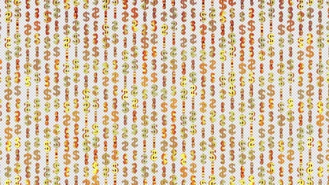 Golden Dollars Background Loop Stock Footage 231206231