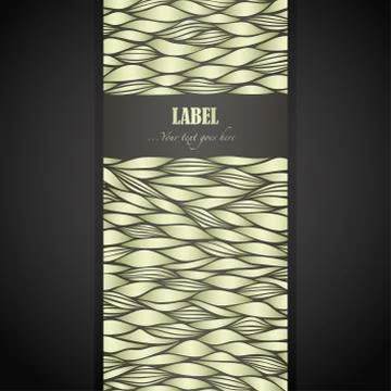 Golden Doodle Label Illustrazione stock