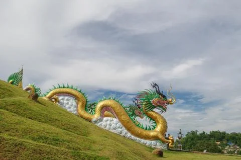 Golden dragon Stock Photos