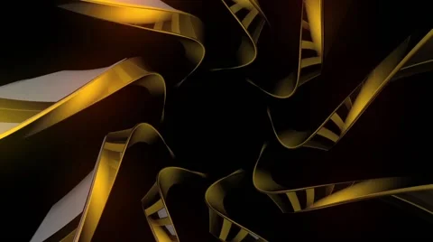 Golden Dreams VJ Loop 17 Stock Footage 49100722