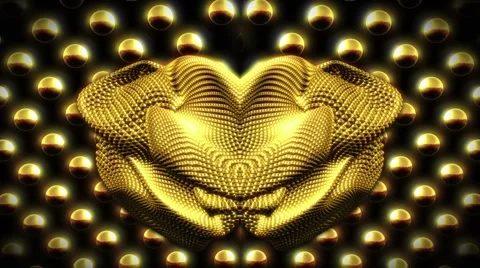 Golden Dreams VJ Loop 7 Stock Footage 49101133